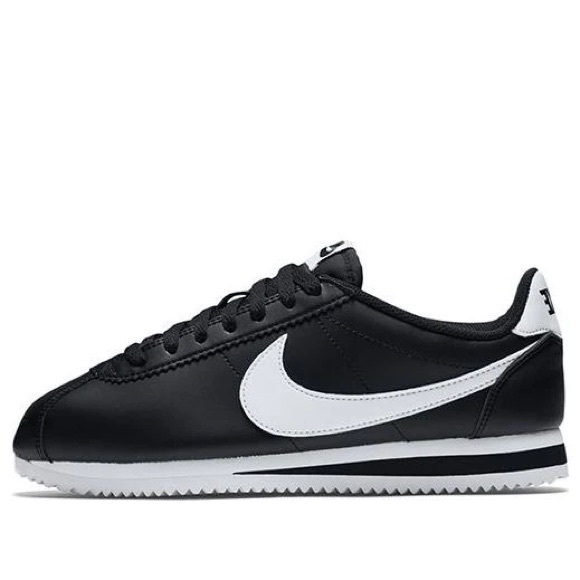 Nike Black and White Classic Cortez Sneakers - Picture 1 of 9